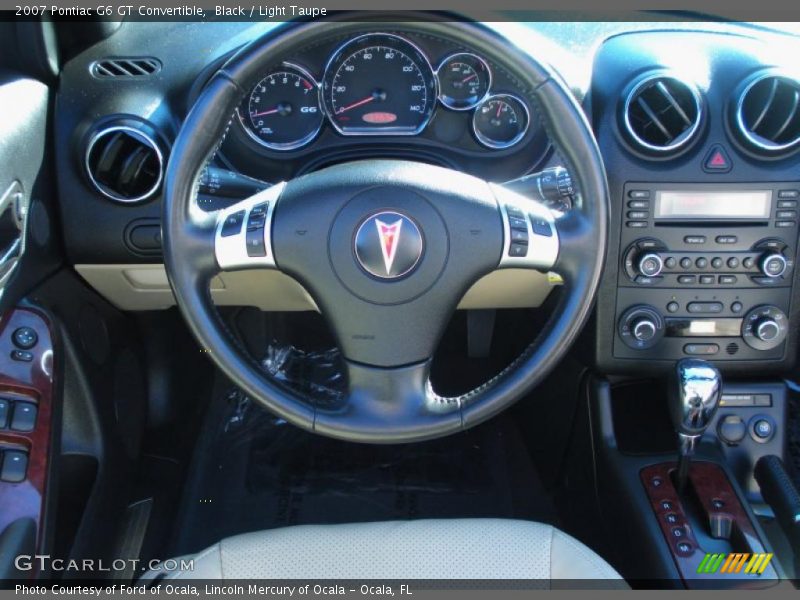 Black / Light Taupe 2007 Pontiac G6 GT Convertible