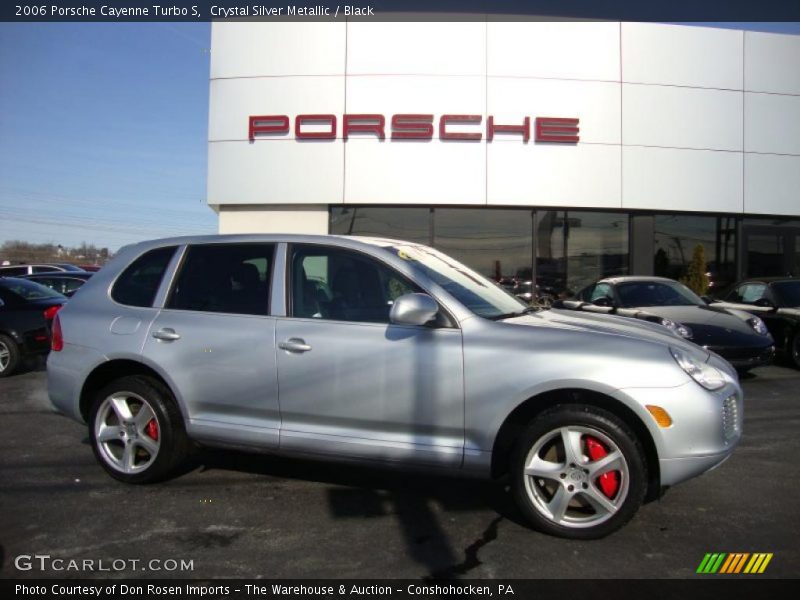 Crystal Silver Metallic / Black 2006 Porsche Cayenne Turbo S