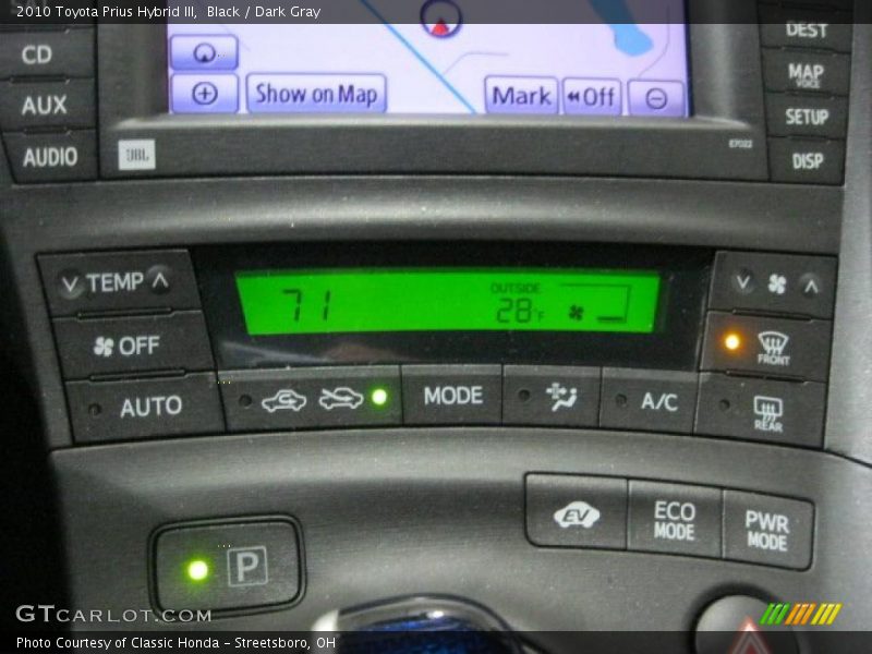 Black / Dark Gray 2010 Toyota Prius Hybrid III