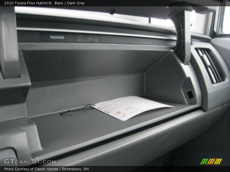 Black / Dark Gray 2010 Toyota Prius Hybrid III