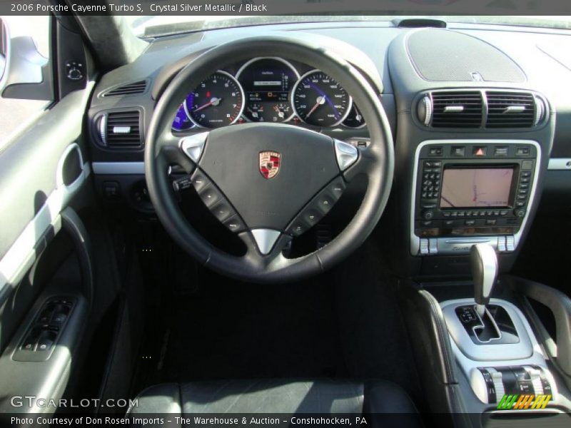 Crystal Silver Metallic / Black 2006 Porsche Cayenne Turbo S