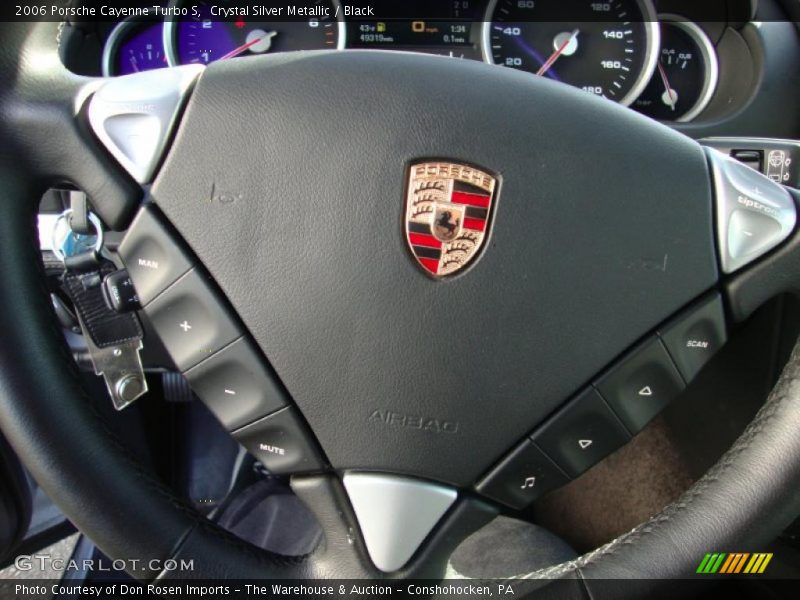 Crystal Silver Metallic / Black 2006 Porsche Cayenne Turbo S