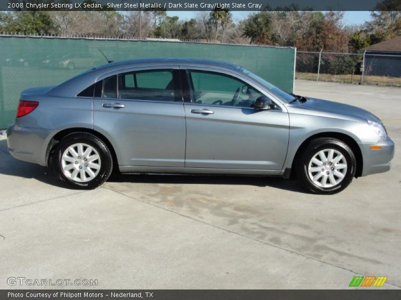 Silver Steel Metallic / Dark Slate Gray/Light Slate Gray 2008 Chrysler Sebring LX Sedan