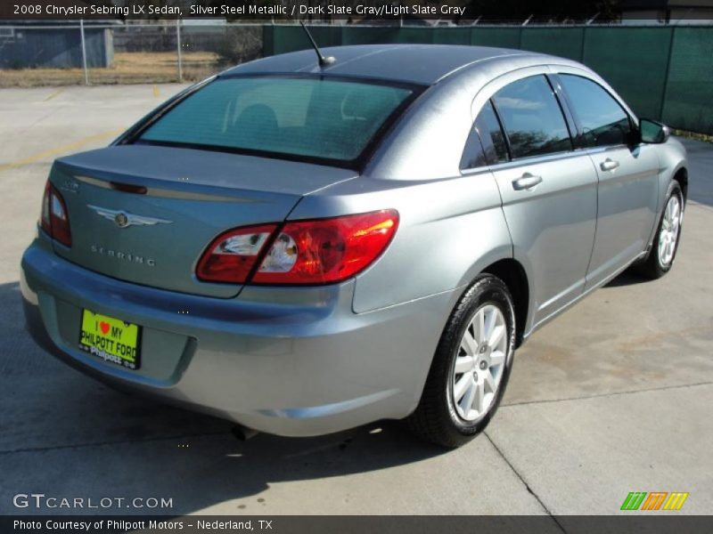 Silver Steel Metallic / Dark Slate Gray/Light Slate Gray 2008 Chrysler Sebring LX Sedan