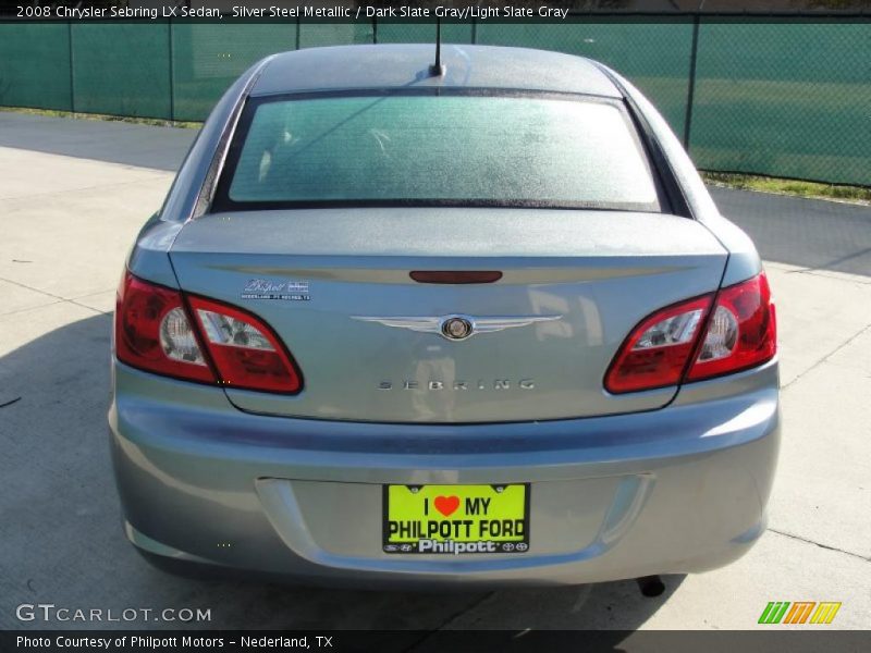 Silver Steel Metallic / Dark Slate Gray/Light Slate Gray 2008 Chrysler Sebring LX Sedan