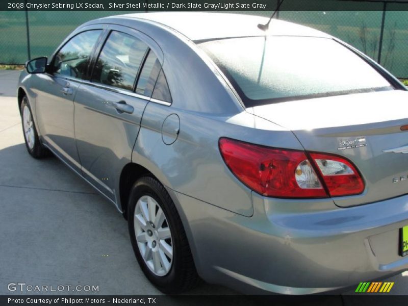 Silver Steel Metallic / Dark Slate Gray/Light Slate Gray 2008 Chrysler Sebring LX Sedan