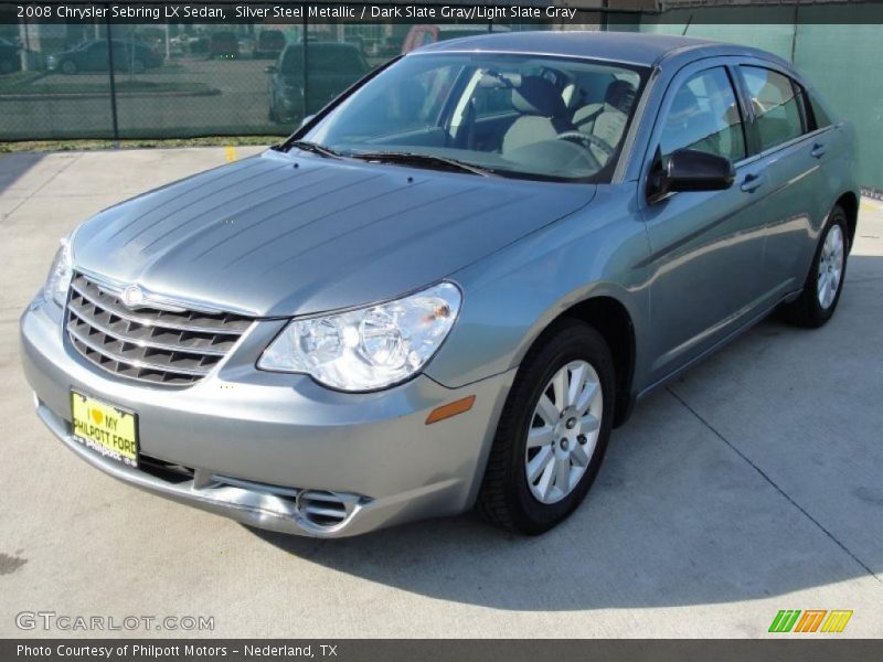 Silver Steel Metallic / Dark Slate Gray/Light Slate Gray 2008 Chrysler Sebring LX Sedan