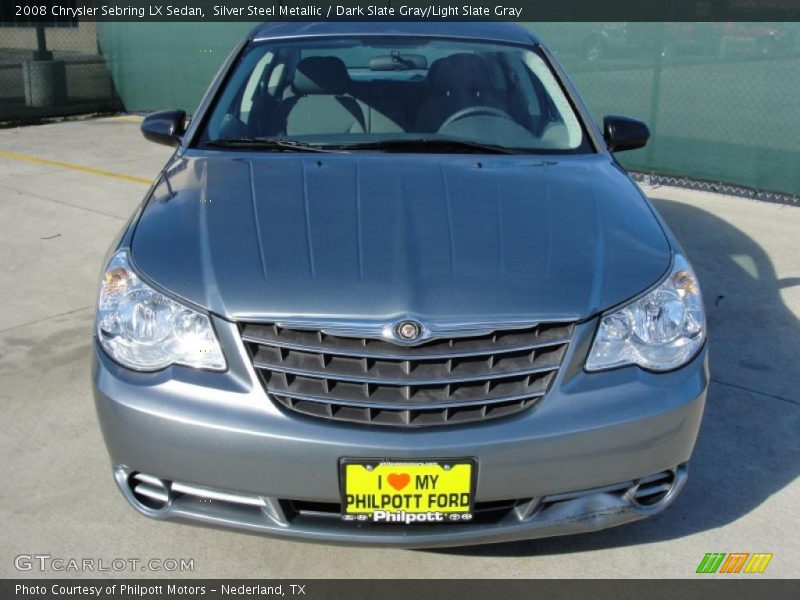 Silver Steel Metallic / Dark Slate Gray/Light Slate Gray 2008 Chrysler Sebring LX Sedan