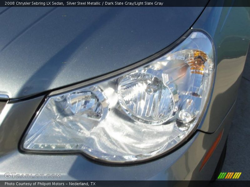 Silver Steel Metallic / Dark Slate Gray/Light Slate Gray 2008 Chrysler Sebring LX Sedan