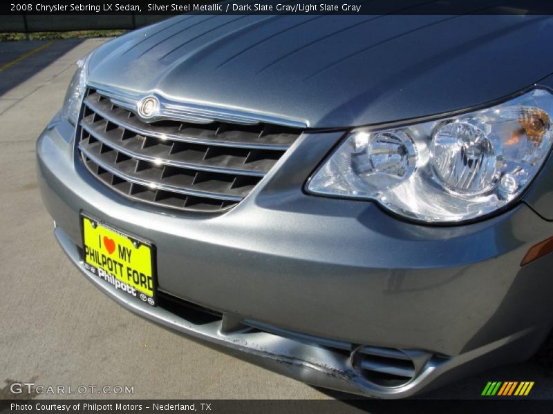 Silver Steel Metallic / Dark Slate Gray/Light Slate Gray 2008 Chrysler Sebring LX Sedan