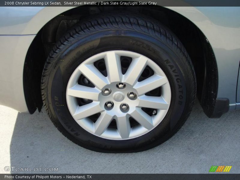 Silver Steel Metallic / Dark Slate Gray/Light Slate Gray 2008 Chrysler Sebring LX Sedan