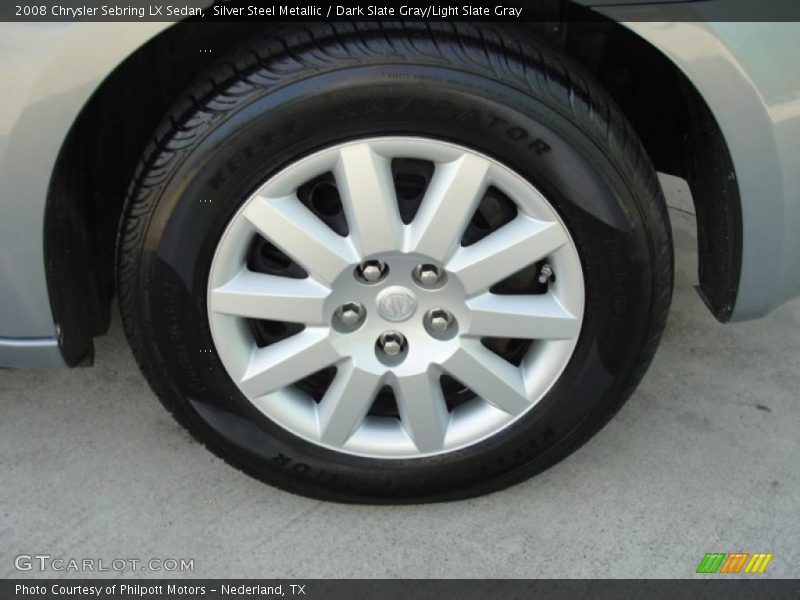 Silver Steel Metallic / Dark Slate Gray/Light Slate Gray 2008 Chrysler Sebring LX Sedan