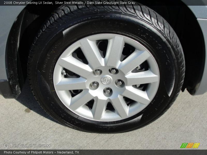 Silver Steel Metallic / Dark Slate Gray/Light Slate Gray 2008 Chrysler Sebring LX Sedan