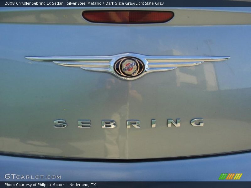 Silver Steel Metallic / Dark Slate Gray/Light Slate Gray 2008 Chrysler Sebring LX Sedan