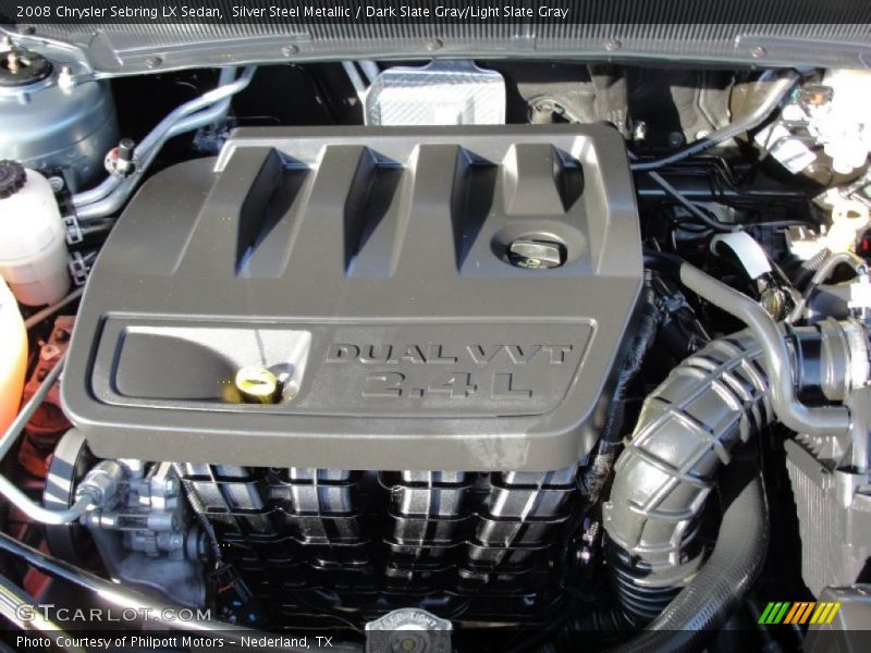 Silver Steel Metallic / Dark Slate Gray/Light Slate Gray 2008 Chrysler Sebring LX Sedan