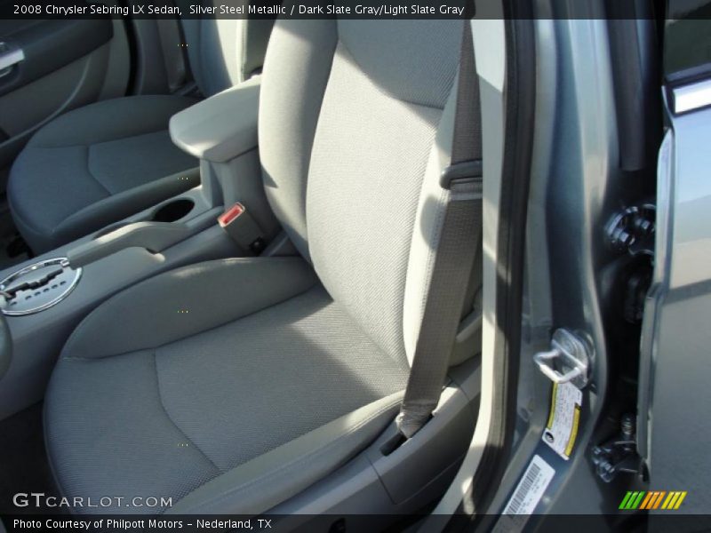 Silver Steel Metallic / Dark Slate Gray/Light Slate Gray 2008 Chrysler Sebring LX Sedan
