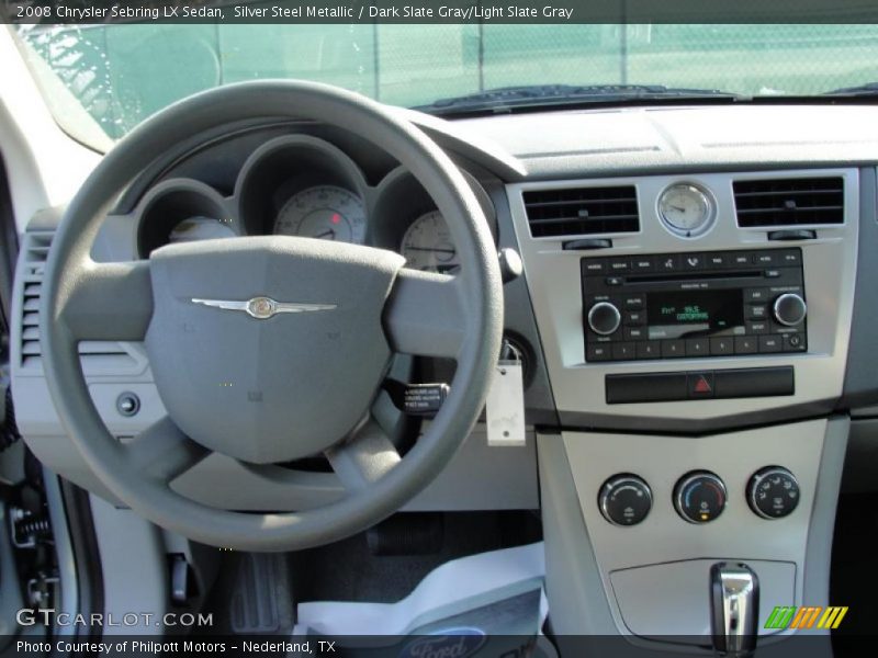 Silver Steel Metallic / Dark Slate Gray/Light Slate Gray 2008 Chrysler Sebring LX Sedan