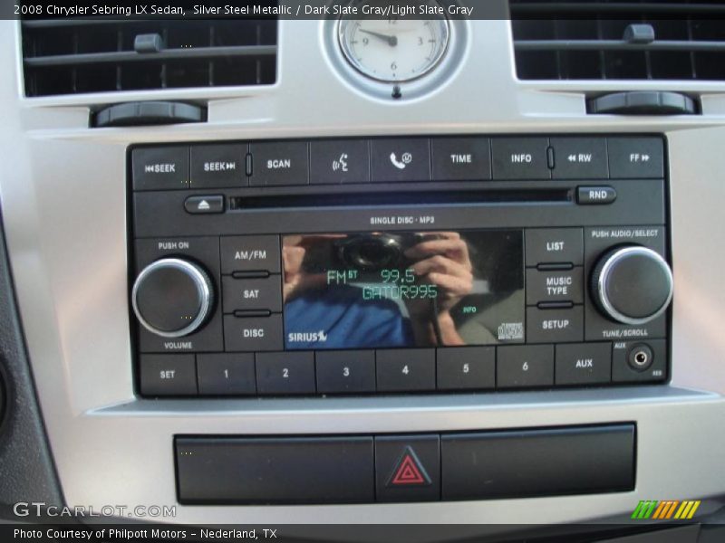 Silver Steel Metallic / Dark Slate Gray/Light Slate Gray 2008 Chrysler Sebring LX Sedan