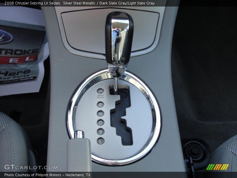 Silver Steel Metallic / Dark Slate Gray/Light Slate Gray 2008 Chrysler Sebring LX Sedan