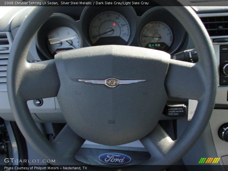 Silver Steel Metallic / Dark Slate Gray/Light Slate Gray 2008 Chrysler Sebring LX Sedan