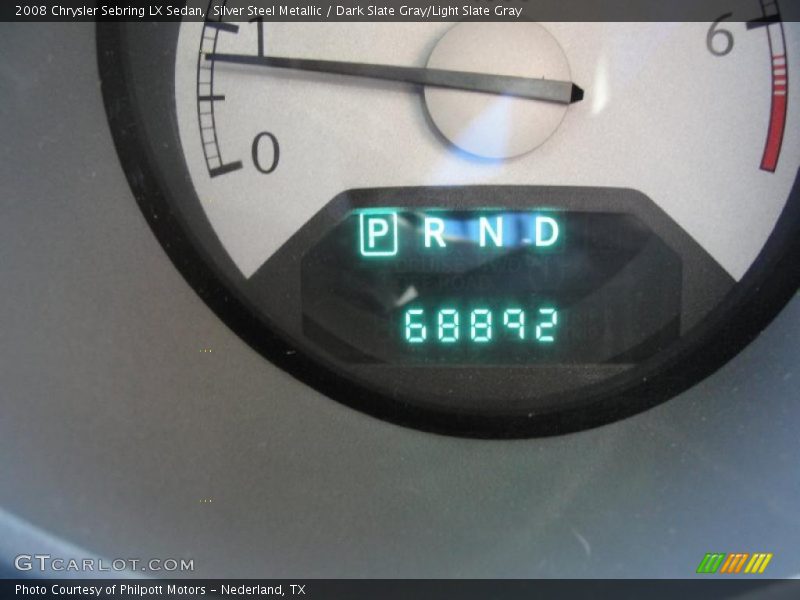 Silver Steel Metallic / Dark Slate Gray/Light Slate Gray 2008 Chrysler Sebring LX Sedan