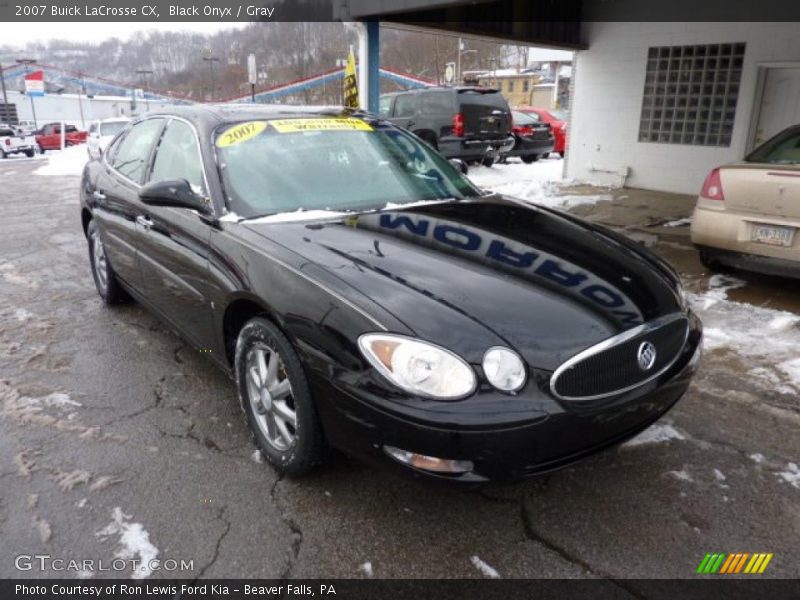 Black Onyx / Gray 2007 Buick LaCrosse CX