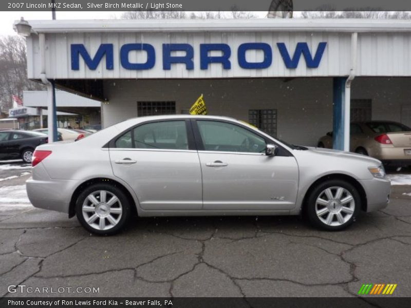 Silver Birch Metallic / Light Stone 2007 Lincoln MKZ Sedan