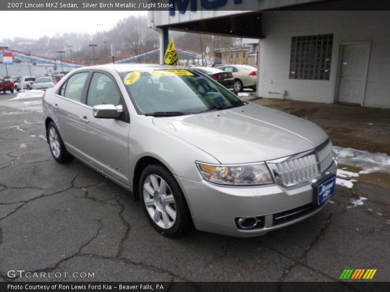 Silver Birch Metallic / Light Stone 2007 Lincoln MKZ Sedan