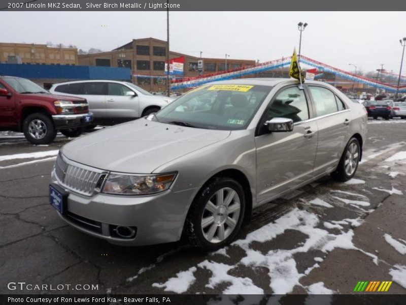 Silver Birch Metallic / Light Stone 2007 Lincoln MKZ Sedan