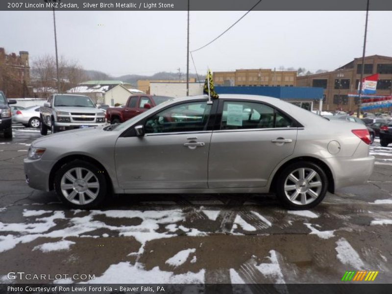 Silver Birch Metallic / Light Stone 2007 Lincoln MKZ Sedan
