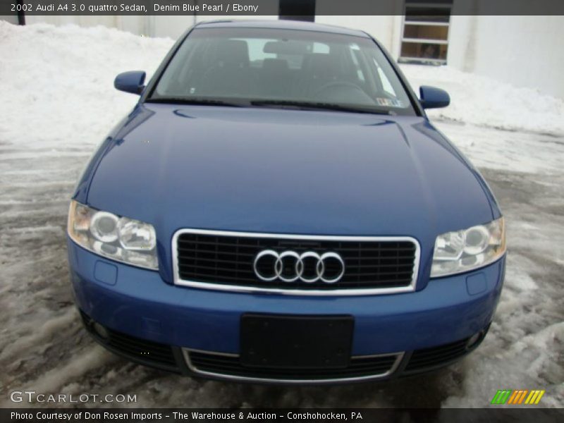 Denim Blue Pearl / Ebony 2002 Audi A4 3.0 quattro Sedan