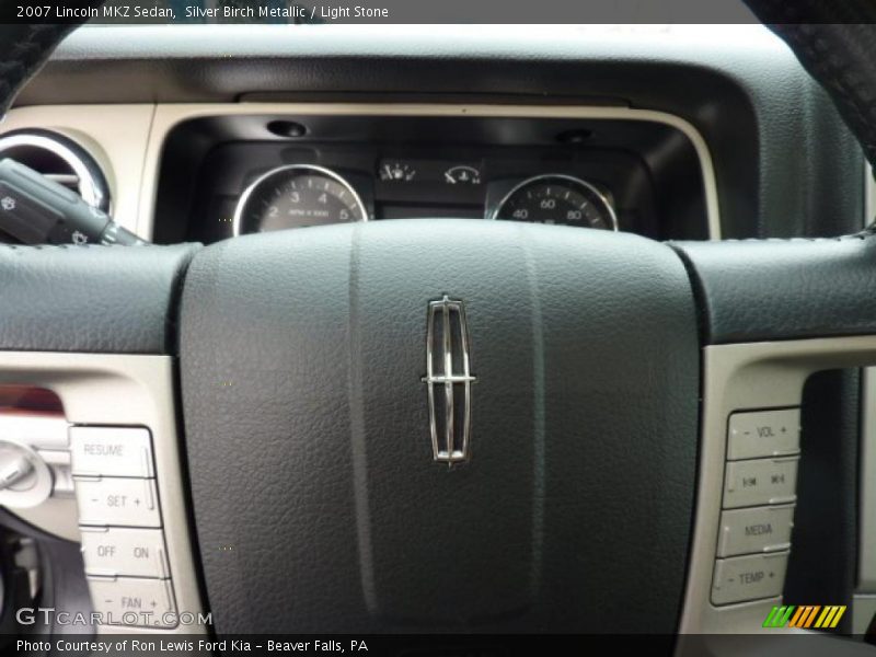 Silver Birch Metallic / Light Stone 2007 Lincoln MKZ Sedan