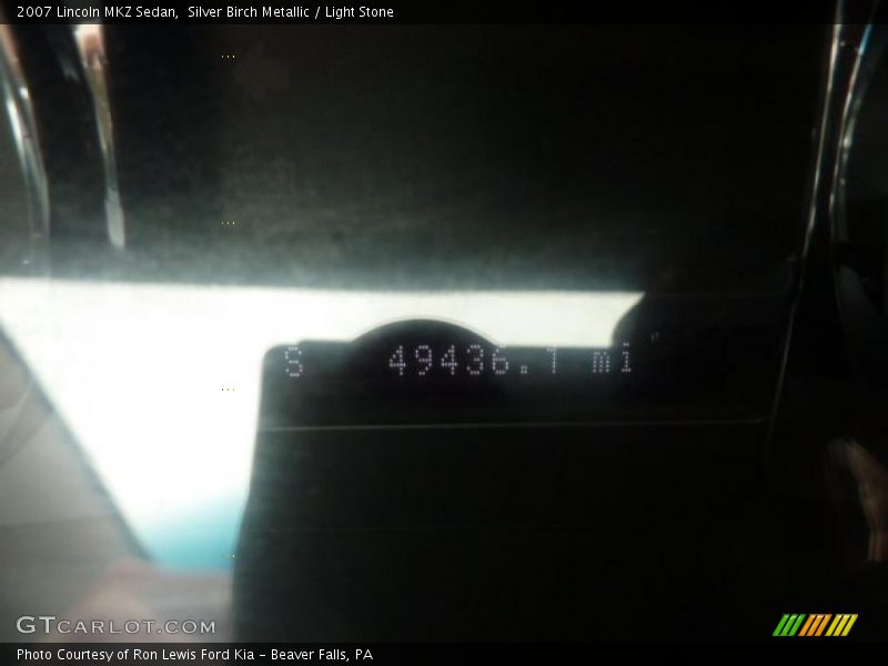 Silver Birch Metallic / Light Stone 2007 Lincoln MKZ Sedan