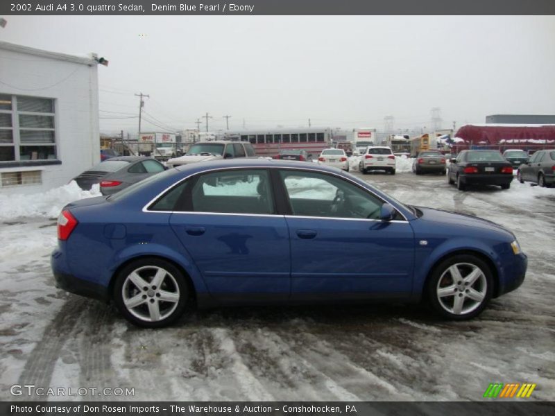 Denim Blue Pearl / Ebony 2002 Audi A4 3.0 quattro Sedan