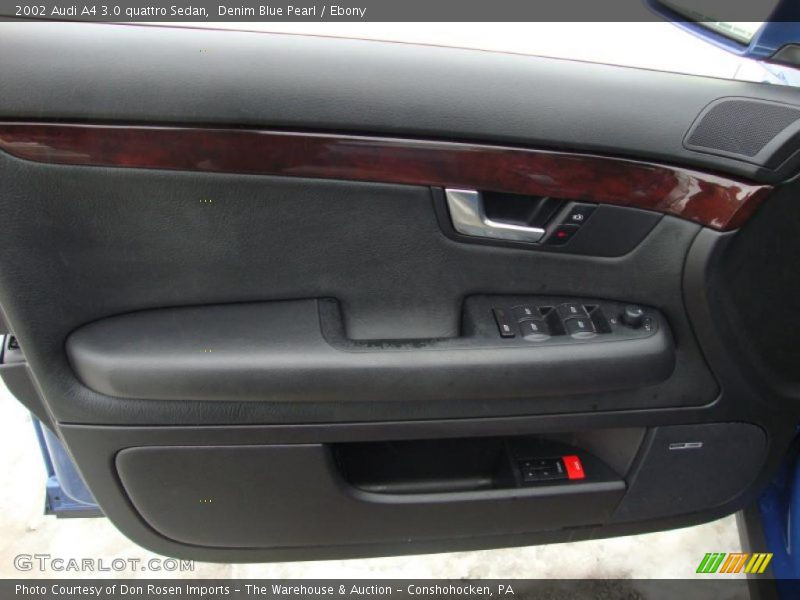 Denim Blue Pearl / Ebony 2002 Audi A4 3.0 quattro Sedan