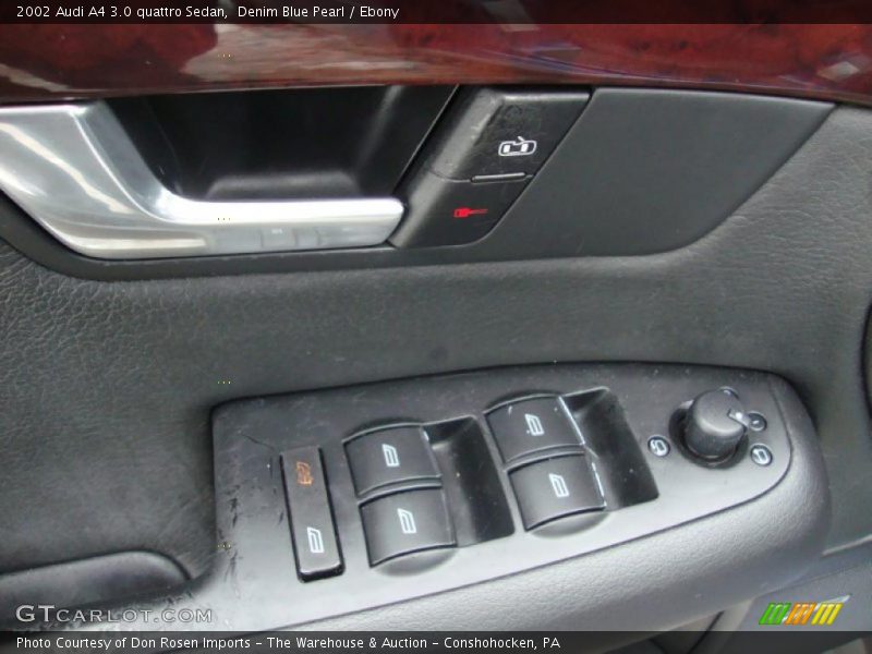 Denim Blue Pearl / Ebony 2002 Audi A4 3.0 quattro Sedan