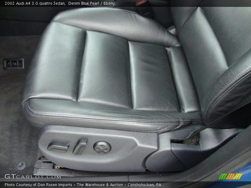 Denim Blue Pearl / Ebony 2002 Audi A4 3.0 quattro Sedan