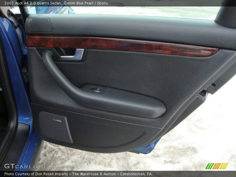 Denim Blue Pearl / Ebony 2002 Audi A4 3.0 quattro Sedan