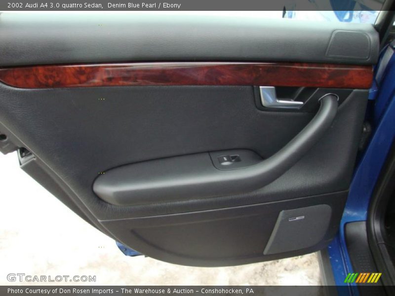 Denim Blue Pearl / Ebony 2002 Audi A4 3.0 quattro Sedan