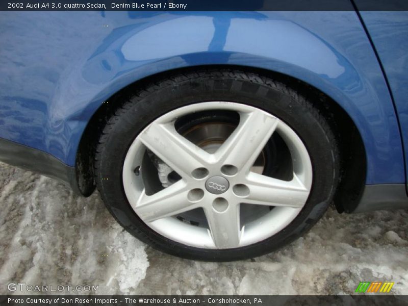 Denim Blue Pearl / Ebony 2002 Audi A4 3.0 quattro Sedan