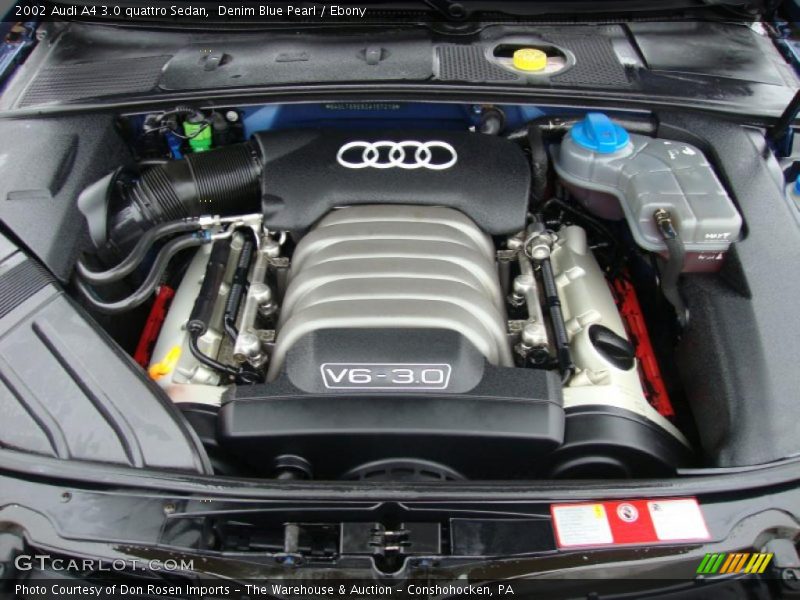  2002 A4 3.0 quattro Sedan Engine - 3.0 Liter DOHC 30-Valve V6