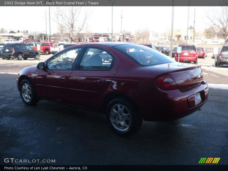 Blaze Red Crystal Pearl / Taupe 2003 Dodge Neon SXT
