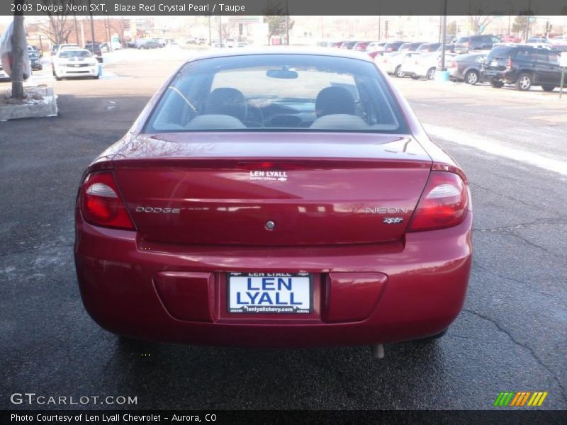 Blaze Red Crystal Pearl / Taupe 2003 Dodge Neon SXT