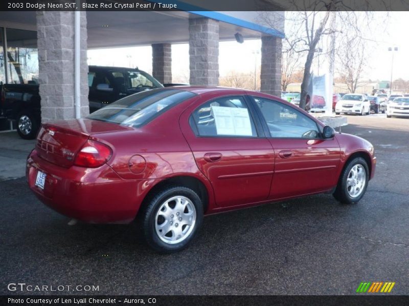 Blaze Red Crystal Pearl / Taupe 2003 Dodge Neon SXT