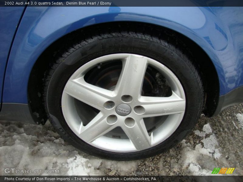 Denim Blue Pearl / Ebony 2002 Audi A4 3.0 quattro Sedan