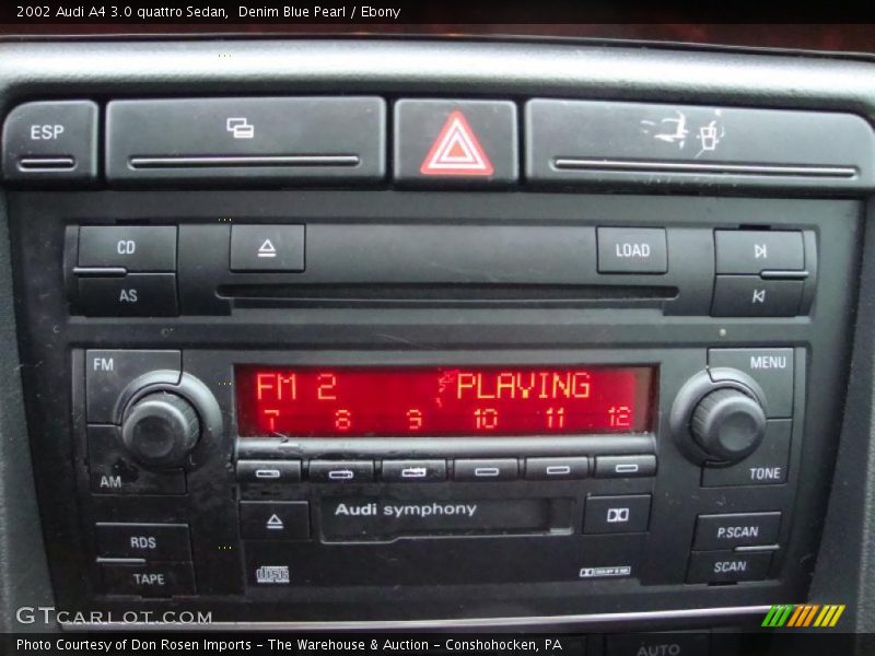 Controls of 2002 A4 3.0 quattro Sedan