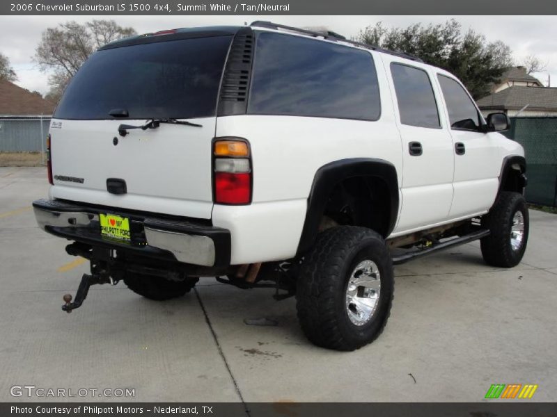 Summit White / Tan/Neutral 2006 Chevrolet Suburban LS 1500 4x4