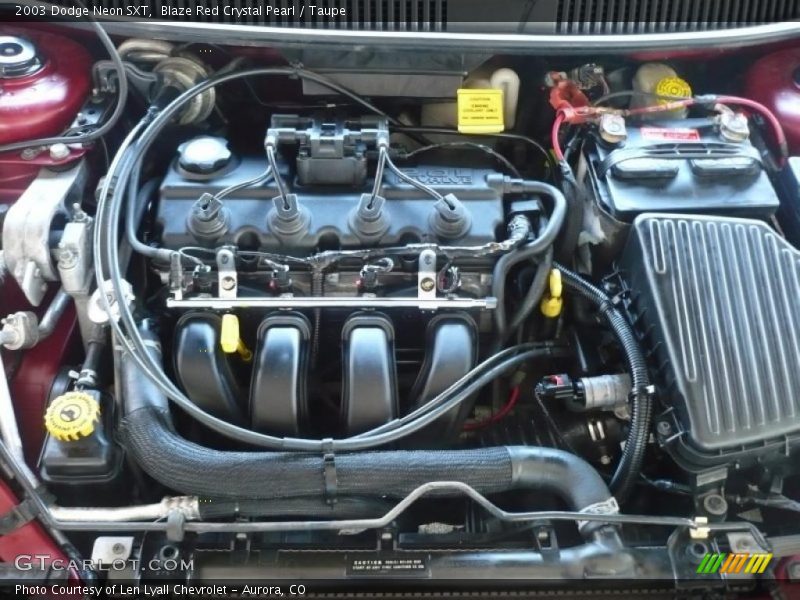 Blaze Red Crystal Pearl / Taupe 2003 Dodge Neon SXT