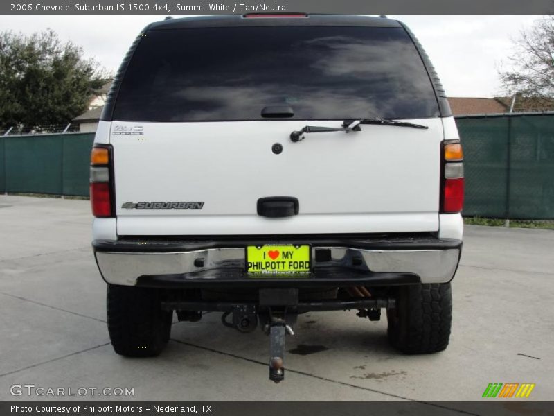Summit White / Tan/Neutral 2006 Chevrolet Suburban LS 1500 4x4