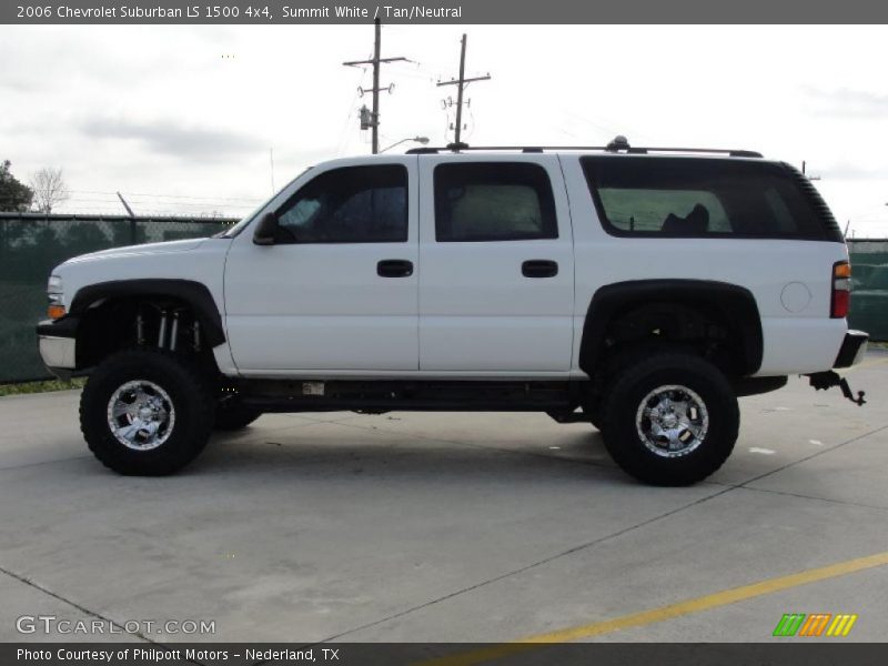 Summit White / Tan/Neutral 2006 Chevrolet Suburban LS 1500 4x4